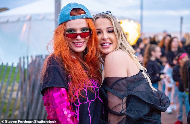 The Famous in Love star admitted that many of her partners didn't understand polyamory at first, but often realize it's 'quite beautiful' (pictured with ex Tana in 2018)