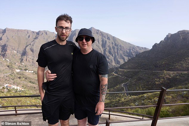 Warren Slater and his son Zak, 24, were joined by other family and friends at the remote mountain spot where his cell phone last pinged Monday morning