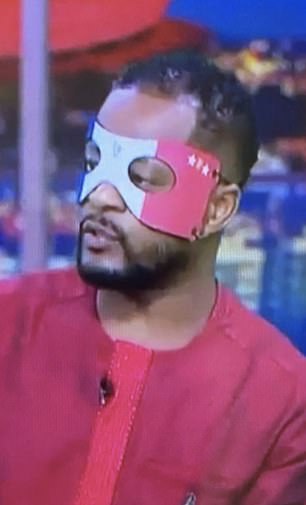 Eagle-eyed viewers quickly discovered it was Evra in the mask – and not Kylian Mbappé
