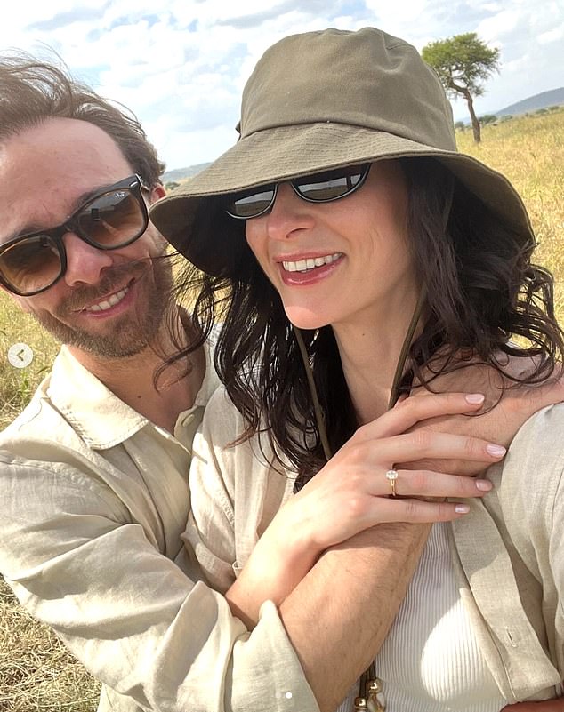 Jack got down on one knee during a romantic safari holiday in the Serengeti earlier this month, and the couple posed for loved-up snaps in their safari outfits