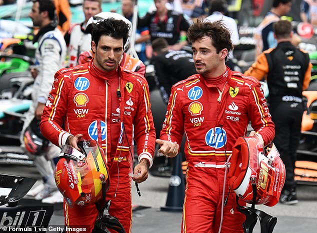 The Ferrari drivers were deep in conversation after the race ended