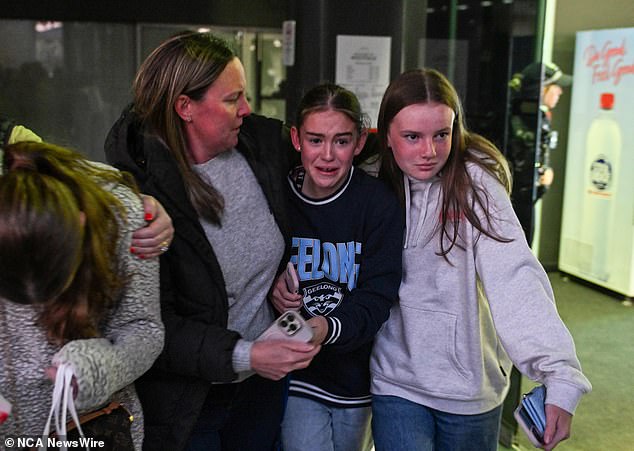 Terrified families were among those caught up in the chaos at Westfield Marion