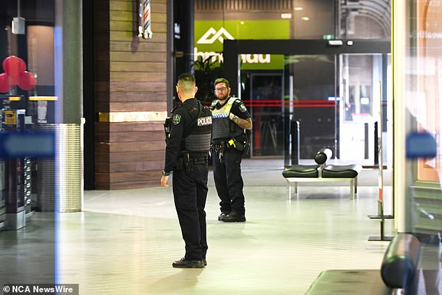 The police who arrived on the scene first went through the center and brought shoppers to safety