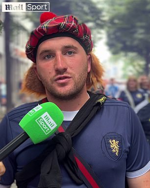 One supporter spoke to Mail Sport wearing a tartan hat