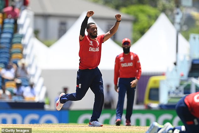Chris Jordan took four wickets in five balls, including a hat-trick, to dismiss USA for 115