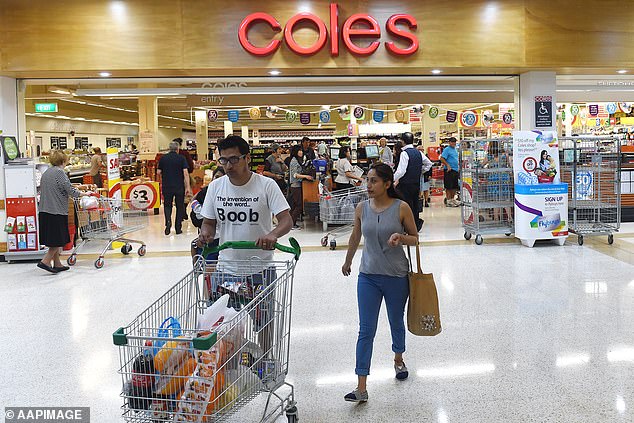 The findings of the study are intended to provide better price arrangements to farmers and householders.  The photo shows shoppers outside Coles