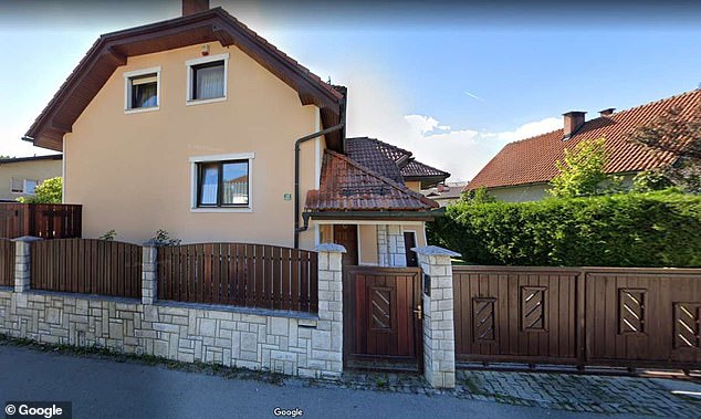 The suburban house on the outskirts of the Slovenian capital Ljubljana, where the couple lived with their two children while spying for Russia