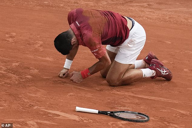 Djokovic underwent surgery on his right knee after tearing his medial meniscus during the French Open