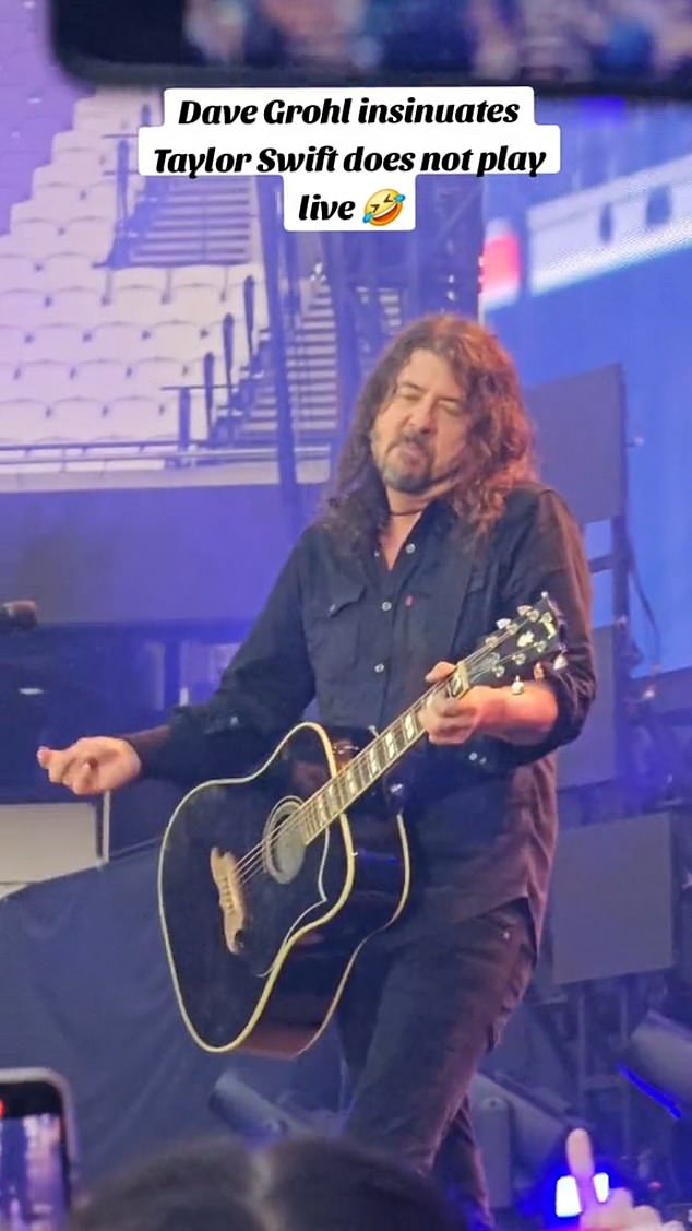 Some users said Grohl's attack was prompted by abuse his daughter received from Swift fans after they criticized the singer-songwriter for traveling by private jet