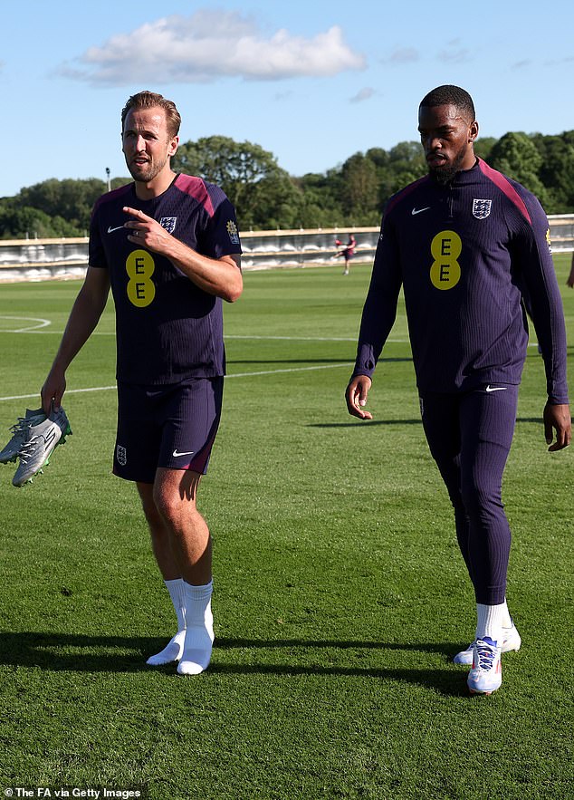 Toney (right) admitted Kane (left) did not enjoy his best performance in an England shirt