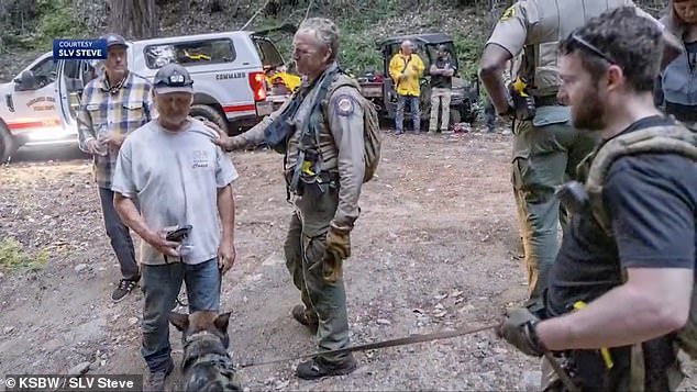 The Boulder Creek Fire Department deployed a drone and spotted him, while a dog tracked him down