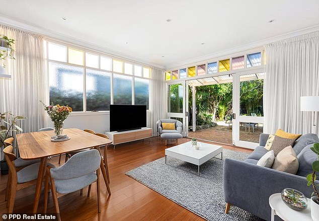 The duplex house would be considered a bargain in this part of Sydney's eastern suburbs, where the average house price is $4.17 million, despite being two suburbs away from the beach