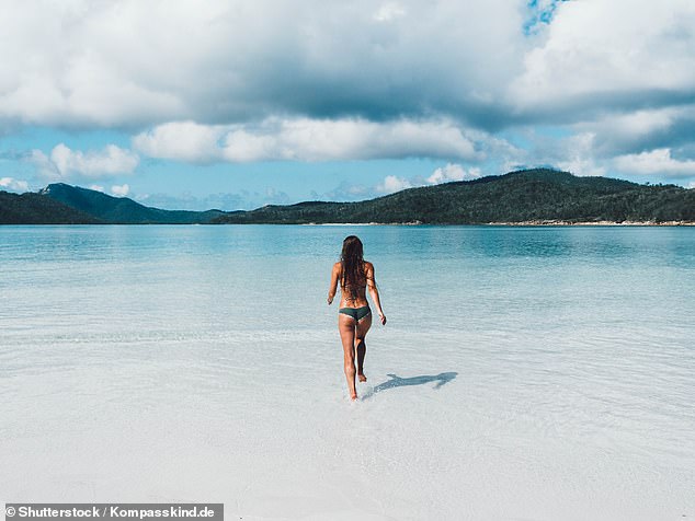 Qantas has slashed prices to less than $150 on 30 domestic routes, including flights from Brisbane to the Whitsunday Coast from $129 (stock image)
