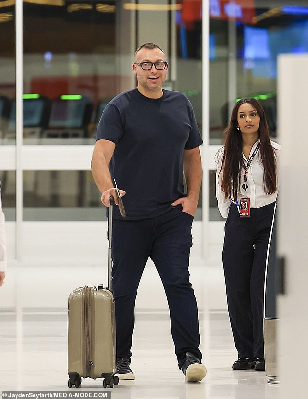 However, the swimmer put those concerns to rest on Saturday when he was spotted at Sydney International Airport walking unassisted and handling his own luggage.