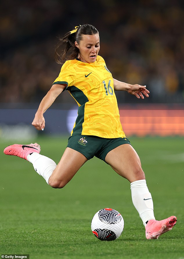 Raso (pictured playing for the Matildas against China this month) now needs a new team