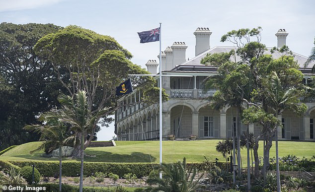 Mostyn also gets to relax at Admiralty House - the Governor General's Sydney residence - and admire the harbor views during her five-year term in office