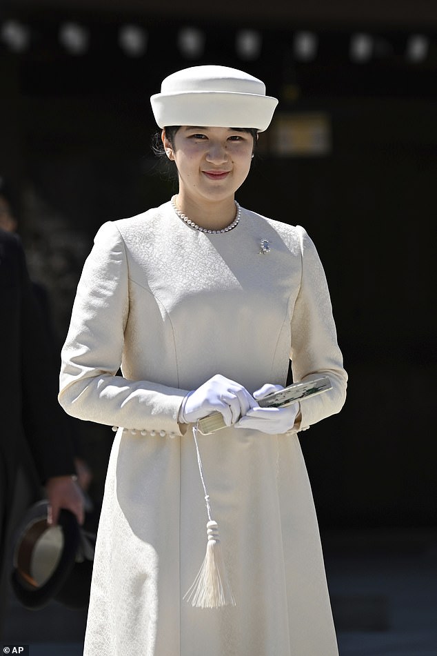 Currently, Princess Aiko (pictured) is their only child and the law states that the throne will only be succeeded by a male offspring