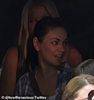 Mila Kunis in the crowds ahead of Taylor Swift's second Wembley show