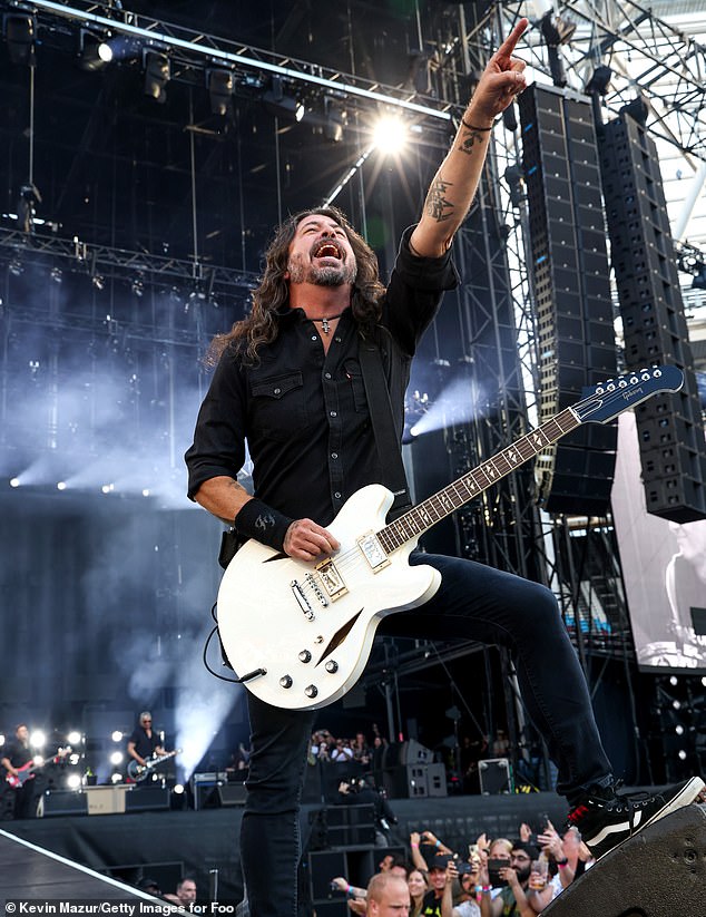 Grohl is currently touring with his band, where he performed at the London Stadium on Saturday evening