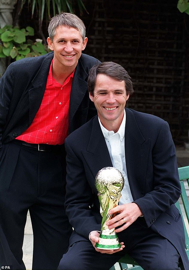 Hansen (right) worked on Match of the Day for twenty years, with Lineker (left) joining him as host