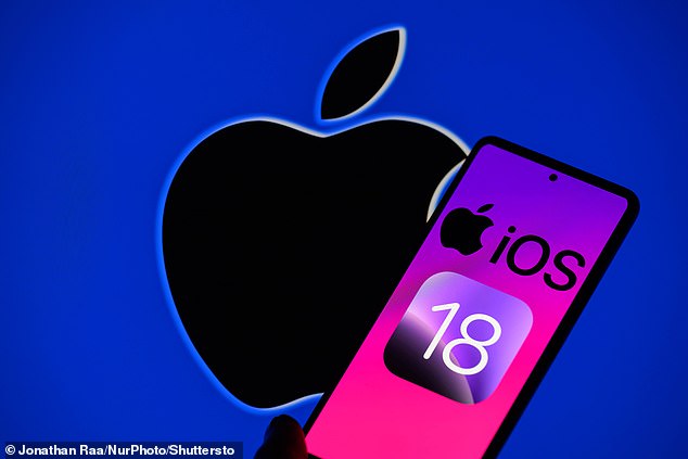 The long-awaited AI features were due to roll out alongside iOS 18 later this year, but now won't arrive in the EU until 2024 (stock image)