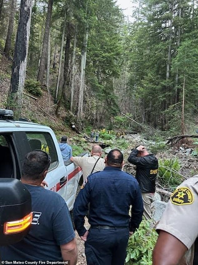 The moment McClish emerged from the Santa Cruz Mountains after surviving by drinking water from his boot