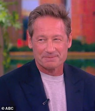 David Duchovny was on The View talking about The X-Files