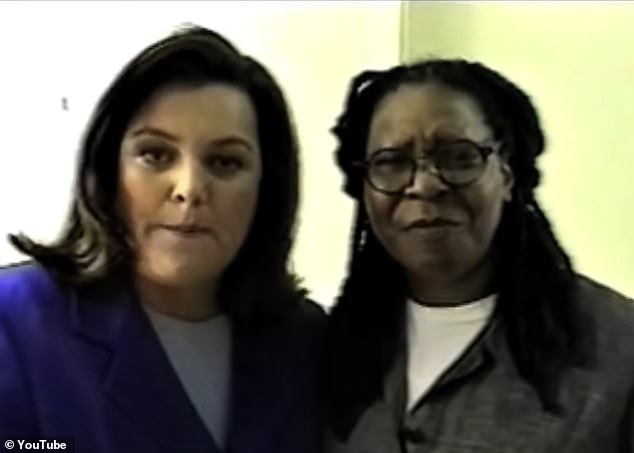 Whoopi appeared alongside Rosie O'Donnell in a 1990s music video for a song called David Duchovny