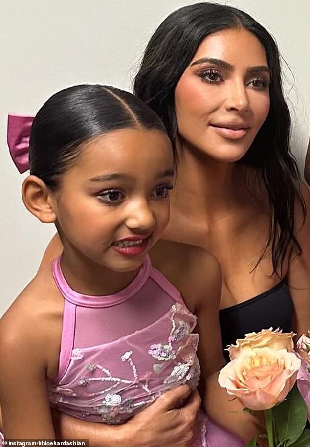 Kim Kardashian was also seen with her youngest daughter Chicago, whom she shares with ex, rapper Kanye West