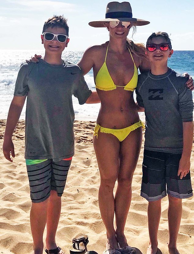 Britney has visited her boys at their Hawaii home 