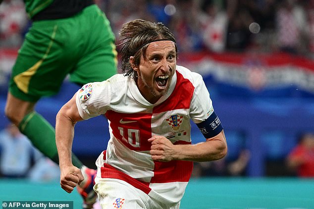 He celebrated enthusiastically in front of the Croatian fans after giving his team the lead