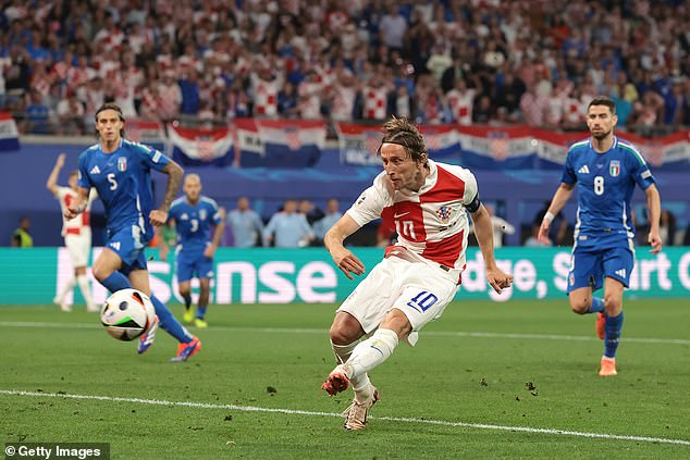 Luka Modric had converted from close range to put Croatia in the driver's seat that evening