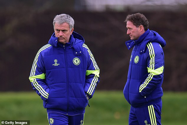 Steve Holland (right) watched Jose Mourinho (left) create a siege mentality at Chelsea