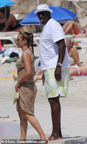 Michael Jordan and wife Yvette on vacation