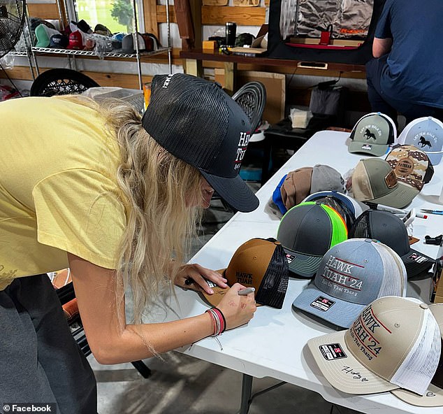 Since becoming an internet sensation, Welch has teamed up with Tennessee-based hat company Fathead Threads to sell her own line of hats