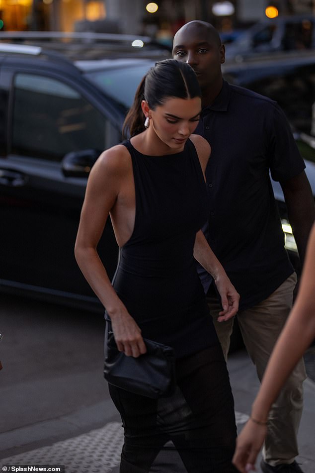 She looked effortlessly stylish in her glamorous dress as she exited her private car