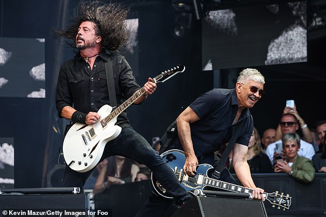 Many were surprised by Grohl's comments (seen in London on Thursday with Pat Smear to his right) as he and Swift appeared to be on good terms in the past