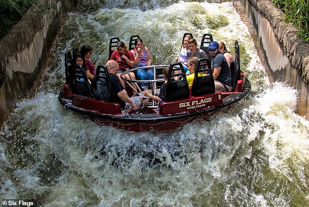 The Roaring River ride features rafts that can accommodate up to 12 family members, and will leave guests 'soaked'