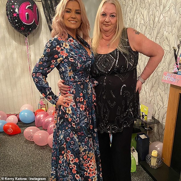 Kerry explained how she started using drugs and explained that her mother was introduced to them at the age of 14, after checking herself into rehab in 2008 and 2010 (pictured with mother Sue)