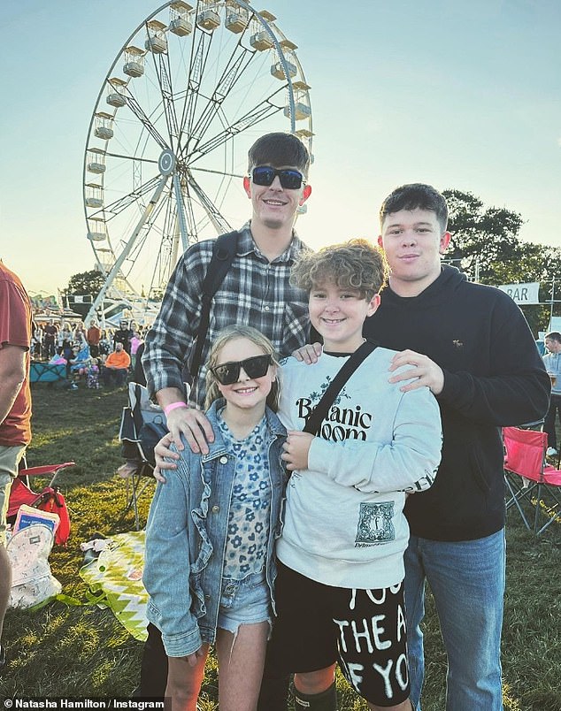 Natasha is mum to son Josh, 20, with her bodyguard ex Fran Cosgrave, Harry, 18, with actor Gavin Hatcher, Alfie, 12, with ex-husband Riad Erraji, Ella, eight, with boy band star Ritchie Neville and Kitty, nine months with husband Charles Gay