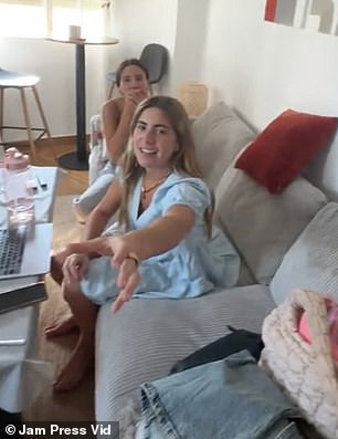 Her friends watched as she made the TikTok