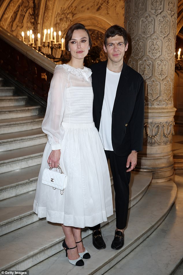 Keira was joined by her husband James Righton as the pair posed together in sweet snaps