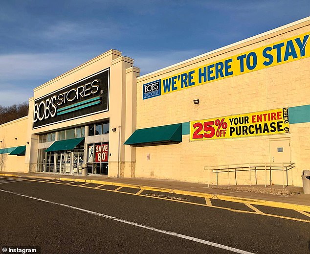 Bob's Stores recently opened outlets but is now closing them