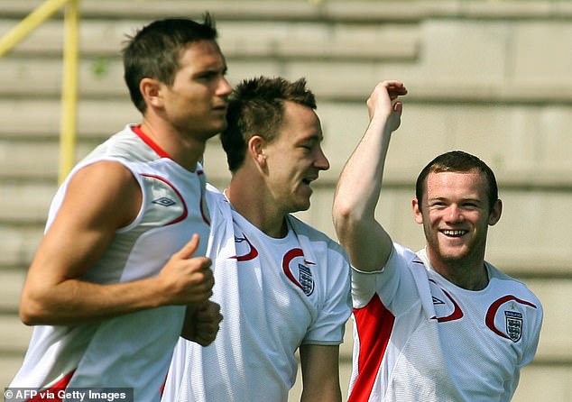 Rooney, Terry and Lampard (from right to left) were part of England's 'Golden Generation'