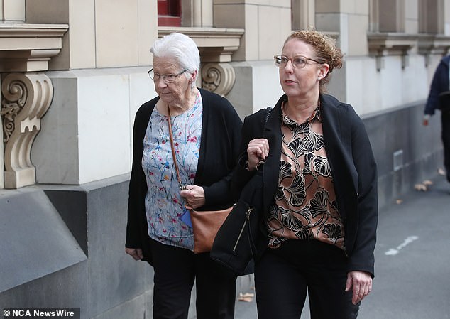 Widow Robyn Hill (left) and her daughter Debbie (right) both gave evidence at the trial