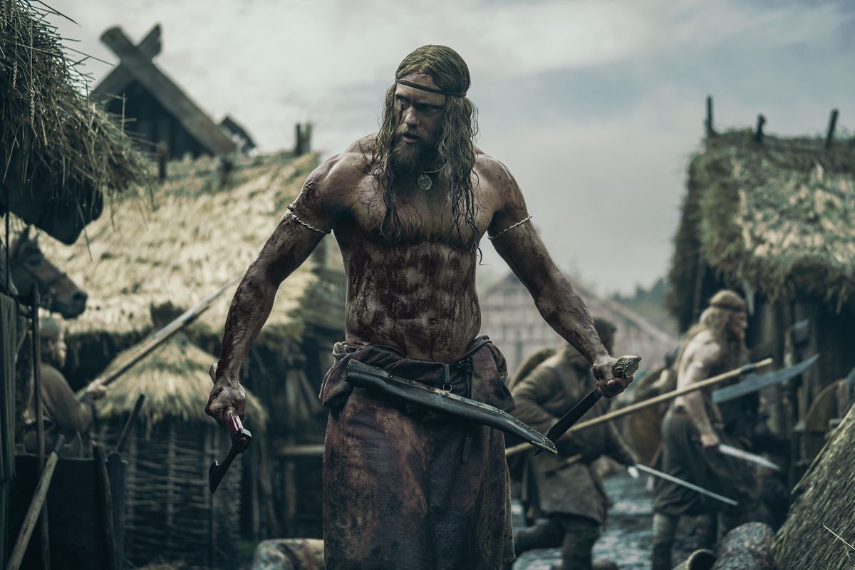 Alexander Skarsgård appears as a Viking warrior in The Northman