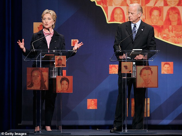 Biden was a lowly candidate when Clinton faced him in debates and forums in 2007