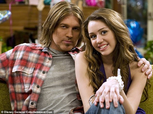 Hannah Montana was on Disney Channel from 2006 to 2011, with Miley starring alongside her real-life father, Achy Breaky Heart singer Billy Ray Cyrus (left)