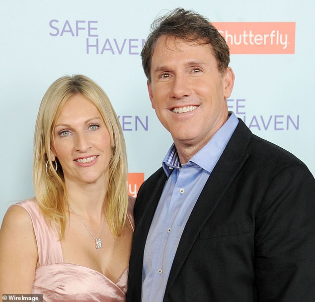 Sparks revealed that the story was inspired by former wife Cathy's grandparents.  Sparks and ex-wife Cathy pictured in 2013