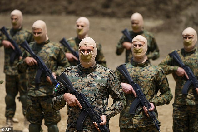 Hezbollah conducted a training exercise in southern Lebanon last May.